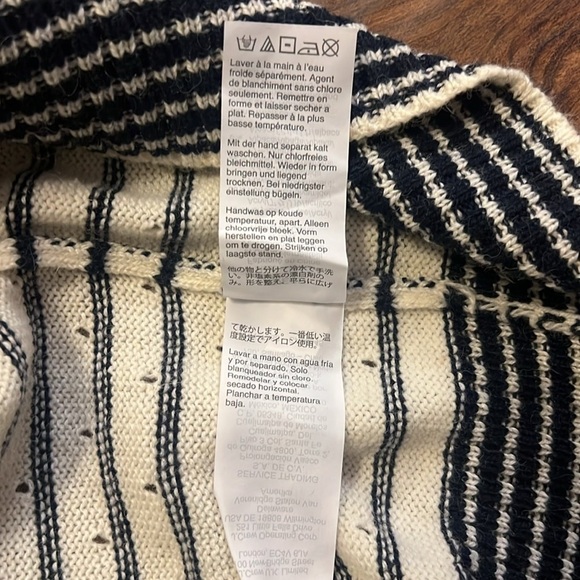 J. Crew Wool and Alpaca Blend Lightweight Horizontal Stripe Sweater, Sz. XS. - Picture 11 of 13